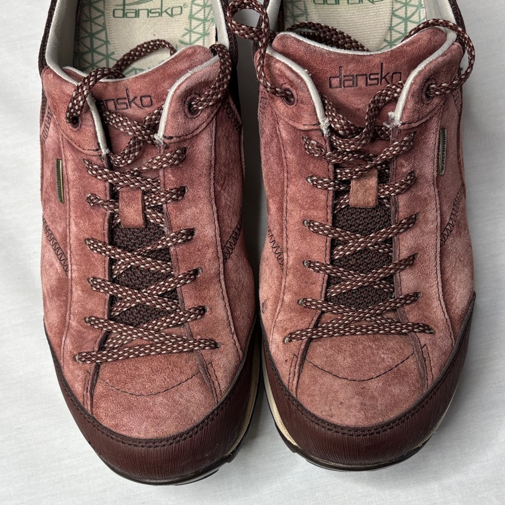 🌹Dansko Paisley Rose & Chocolate Sneakers Size 9 Comfort🤎 Lace-Up Gently worn! - Picture 16 of 17